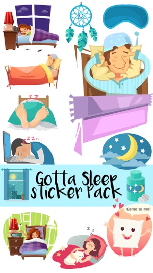 Gotta Sleep Sticker Pack