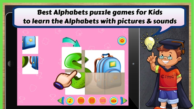 Alphabets Learning Puzzle Games(圖2)-速報App