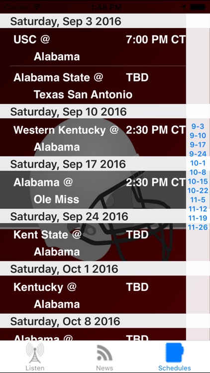 Alabama Football - Radio, Schedule & News screenshot-3