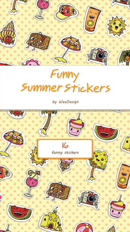 Funny Summer Stickers