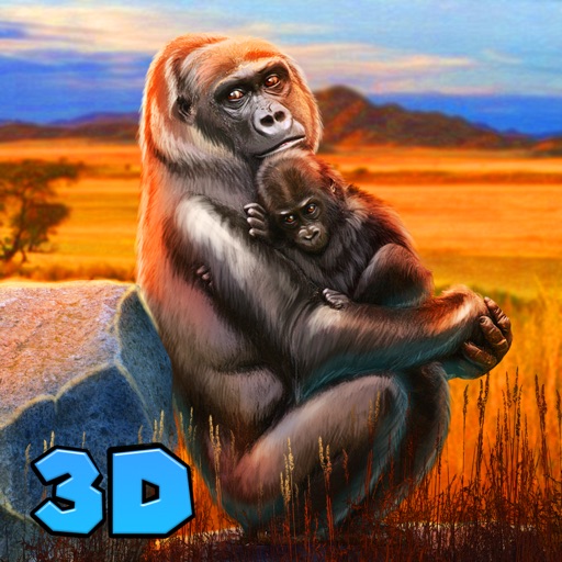 Gorilla Family Wild Life Quest icon