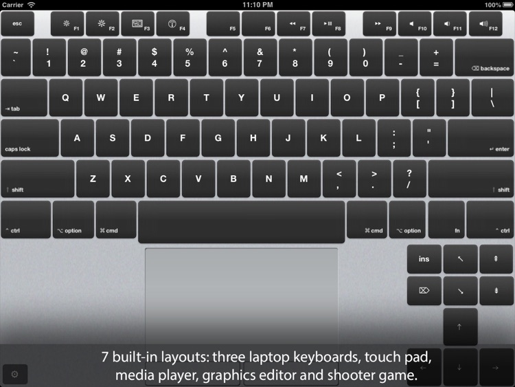 Air Keyboard: remote touch pad and custom keyboard