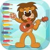 Animal Music Band Coloring Book Games Education