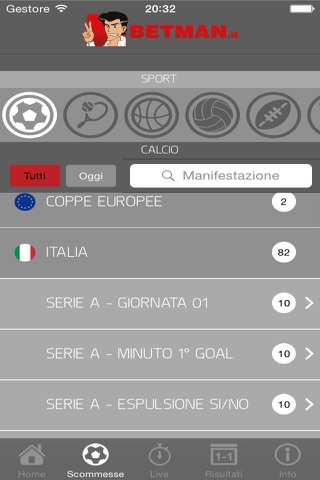 betman.it scommesse sportive screenshot 2