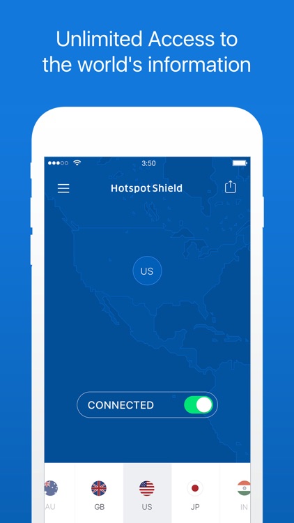 HotspotShield VPN Unlimited Privacy Security Proxy screenshot-3