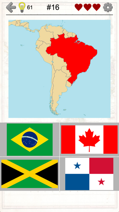 How to cancel & delete American Countries and Caribbean: Flags, Maps Quiz from iphone & ipad 1