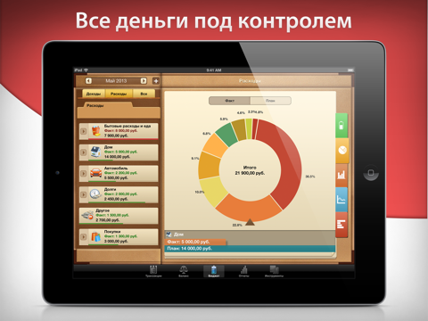 Скриншот из Money for iPad