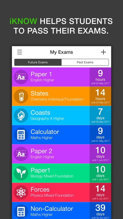 iKnow - Exam Revision Planner for GCSE and A Level