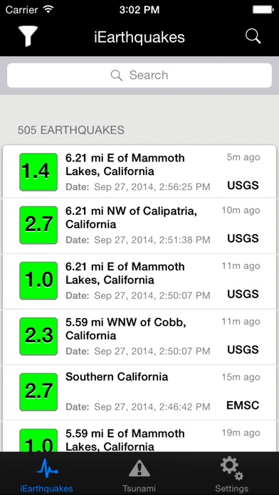 iEarthquake Lite screenshot1