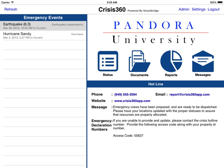 Crisis360 Emergency Management for iPad