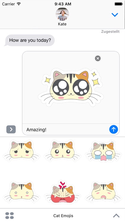 Fun Cat Emoji Sticker Pack - say it the catty way!