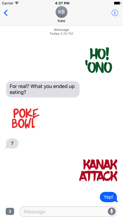 How to cancel & delete Hawaii Slang Sticker Pack 2 from iphone & ipad 1