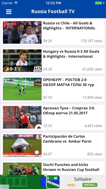 Russia Football TV 2017, 2018 highlight news video