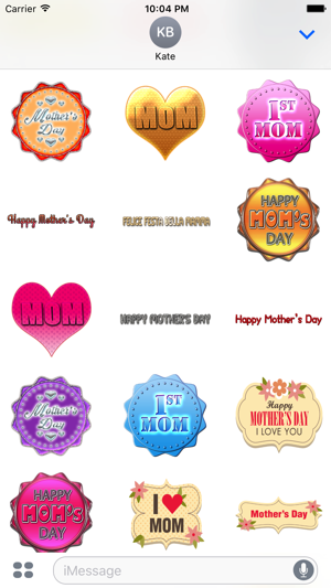 Mother's Day Stickers Pack for iMessage(圖2)-速報App