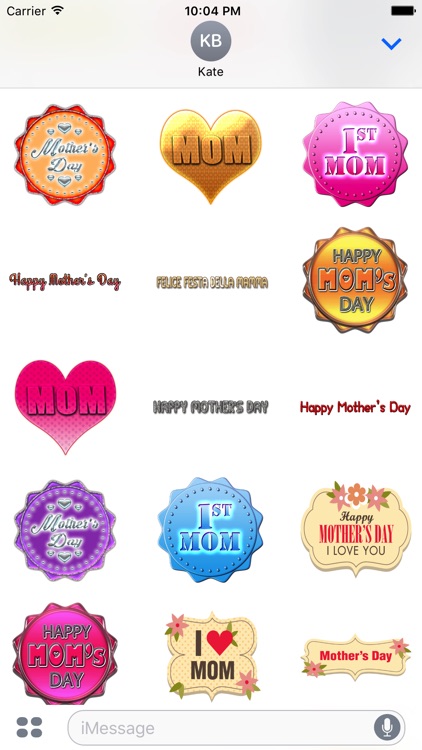 Mother's Day Stickers Pack for iMessage