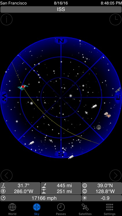 GoSatWatch Satellite Tracking