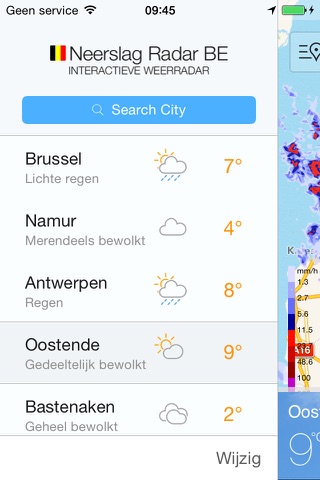 Neerslag Radar Belgie screenshot 3