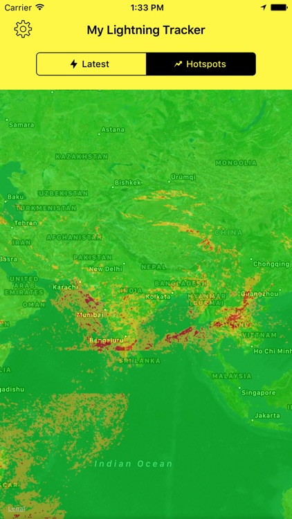 My Lightning Tracker - Live Thunderstorm Map
