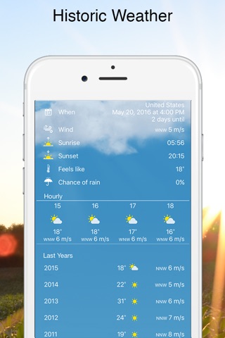 Weather Day - Weather Forecasts for Special Days screenshot 3