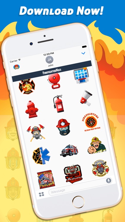 FirefighterMoji - Firefighter Emoji Keyboard screenshot-4