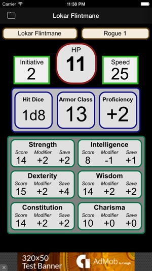 Fifth Edition Character Sheet