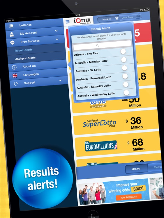 theLotter – Play Lotto on iPad screenshot-3