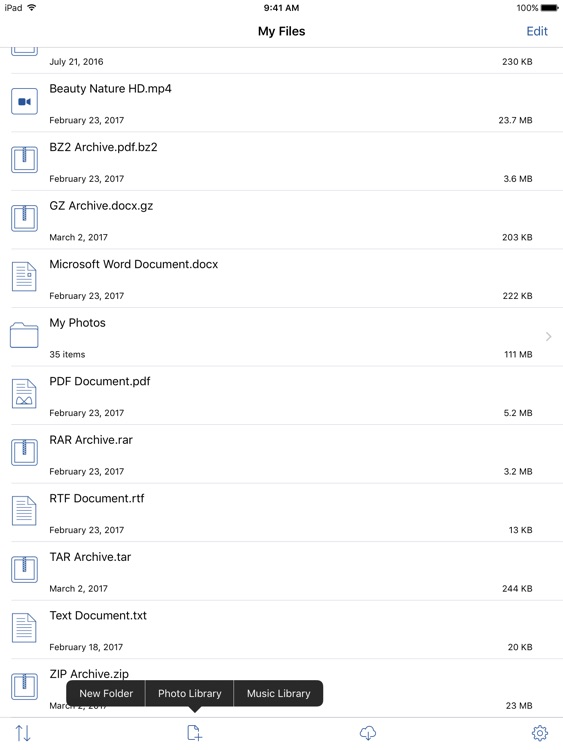Archiver for iPad