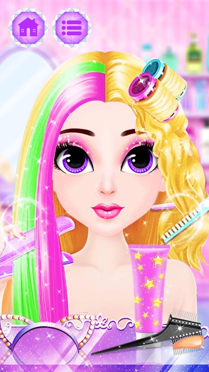 Princess haircut - hairdressing & makeup games