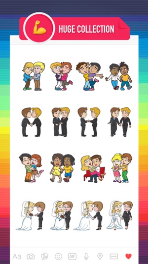 GayMoji - gay emojis keyboard for LGBT community(圖2)-速報App