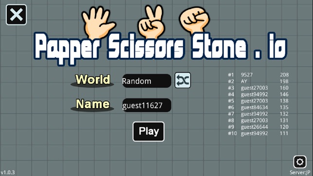 Paper Scissors Stone.io