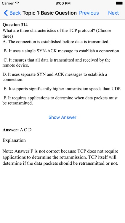 CCNA Question, Answer and Explanation