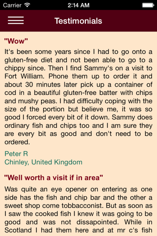 Sammy’s Fish & Chip Shop screenshot 4
