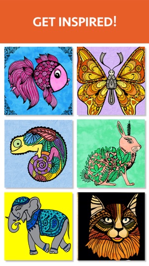 Animal Coloring Book for Adults - Color Therapy(圖4)-速報App