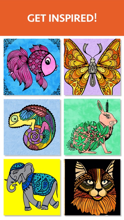 Animal Coloring Book for Adults - Color Therapy screenshot-3