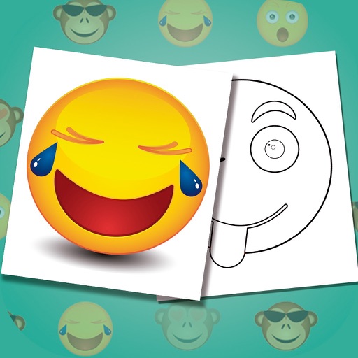 Emojis coloring book - Paint funny emoticons iOS App