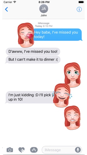 Redhead Emoji Set GeeMoji(圖4)-速報App