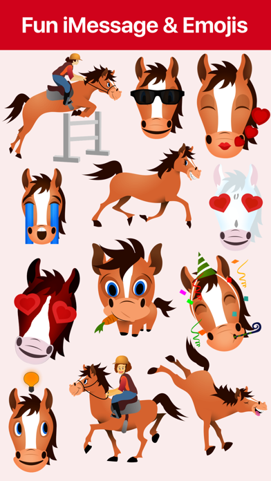 How to cancel & delete Horse Emoji - Fun Mojis & Stickers from iphone & ipad 1