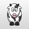 Funny Cow Stickers : Jump Over the Moon!!