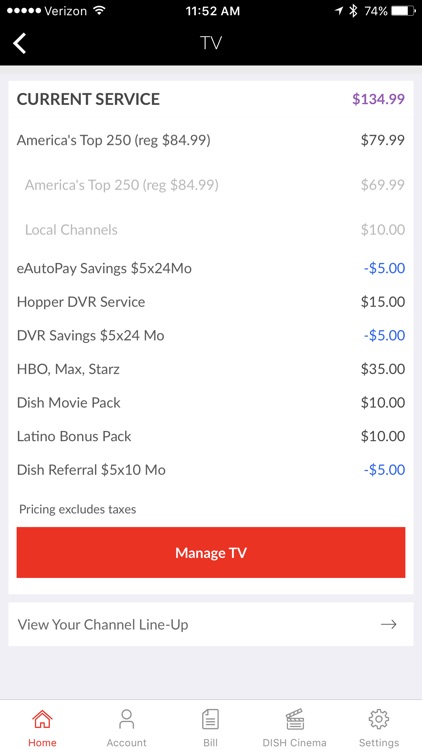 MyDISH Account