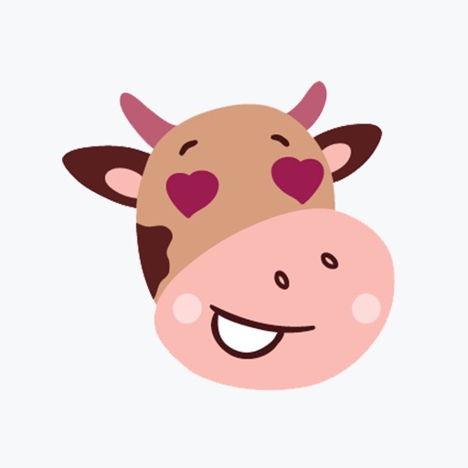 Cow Emotion Sticker icon