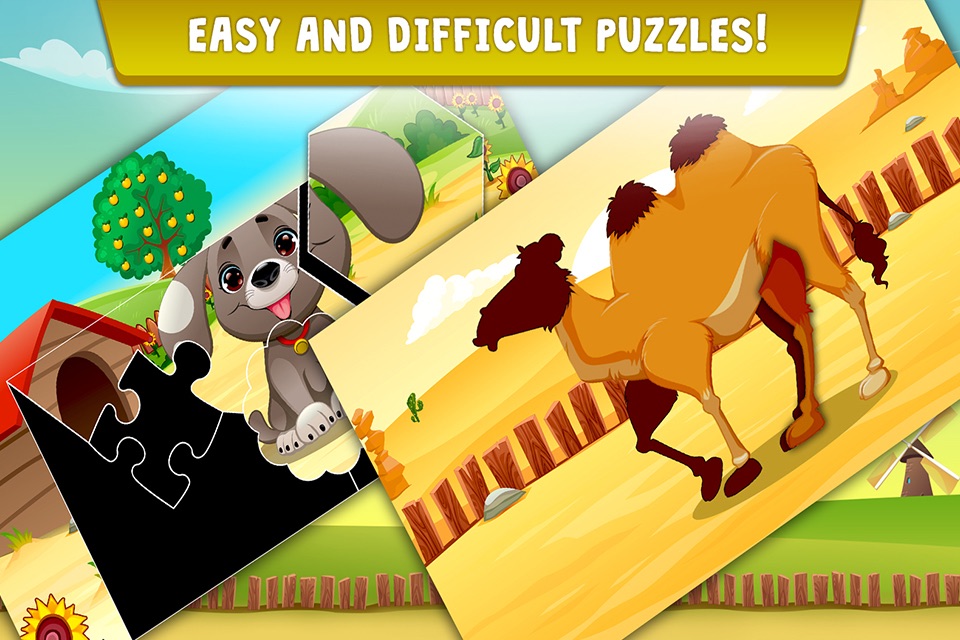 Farm Animals Parts Puzzle for kids screenshot 3