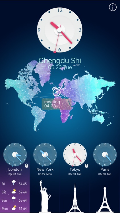 World Clock HD for Time Zones screenshot-4