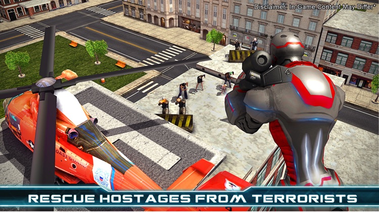 Superhero Robot Game-Futuristic Flying Robot World