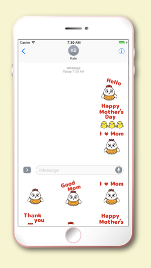 Chicken Mom Moji Kawaii emoji(圖3)-速報App