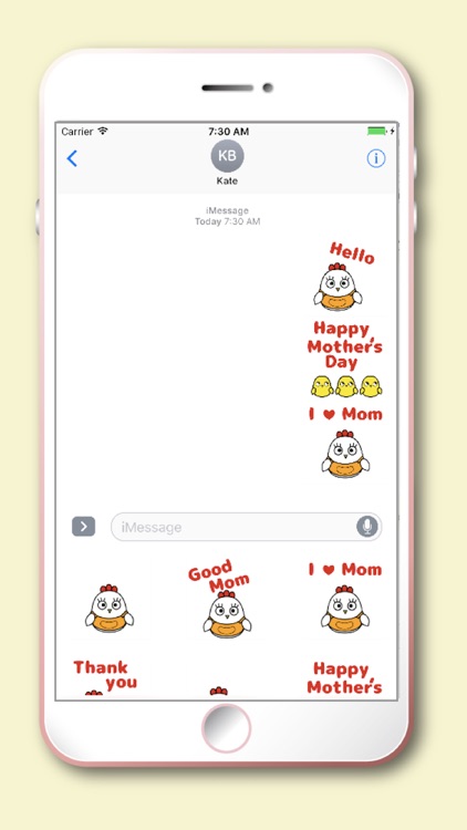 Chicken Mom Moji Kawaii emoji