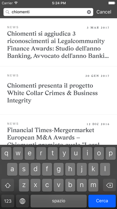 Chiomenti screenshot 4