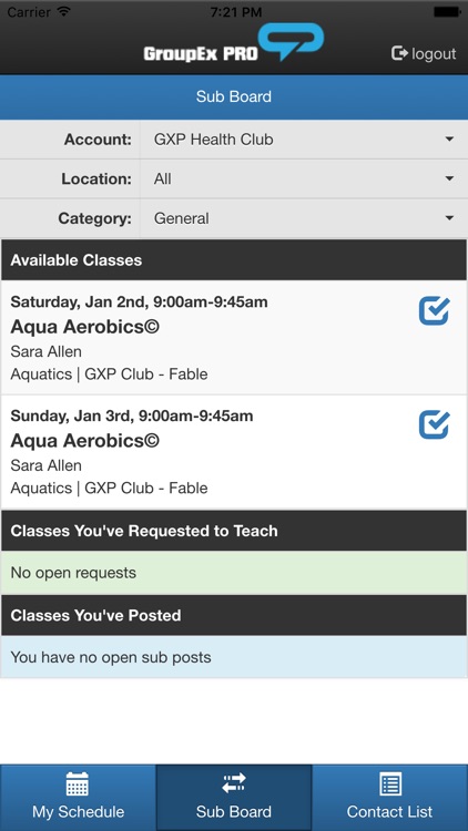 GroupEx PRO - Instructor Dashboard