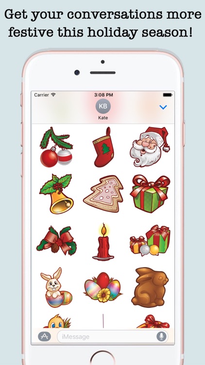 Animated Holidays Sticker Pack For iMessage