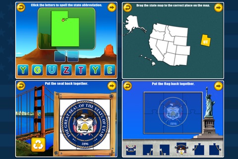 States and Capitals Map Games screenshot 4