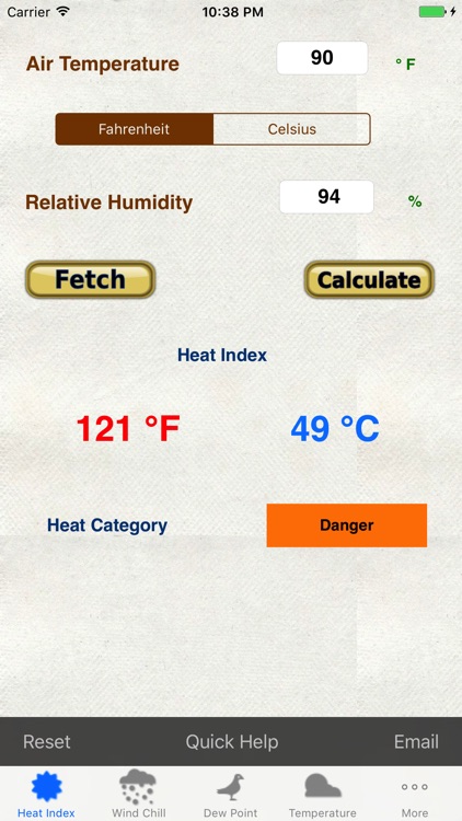 Weather Calc & Conv Temp,Solar,Pressure,Altimeter